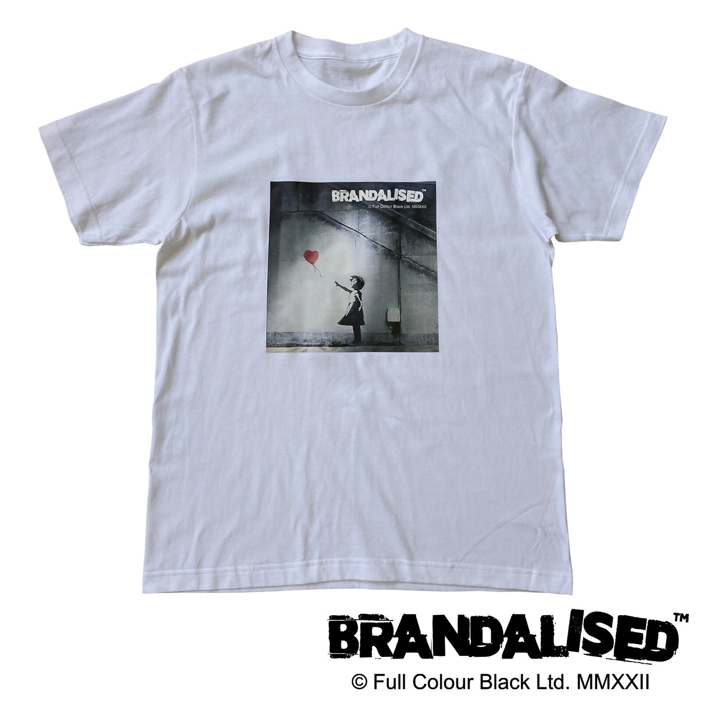 【 バンクシー Tシャツ 】Balloon girl WH Tシャツ メンズ レディース ストリートアート 正体不明
