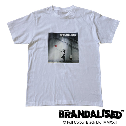 【 バンクシー Tシャツ 】Balloon girl WH Tシャツ メンズ レディース ストリートアート 正体不明