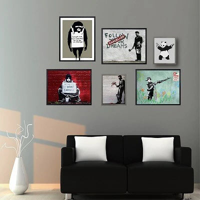 アートフレーム　バンクシー Banksy Follow Your Dreams